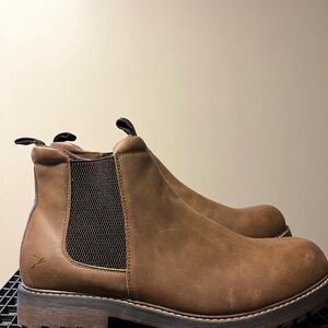 Brown Leather Chelsea Boots